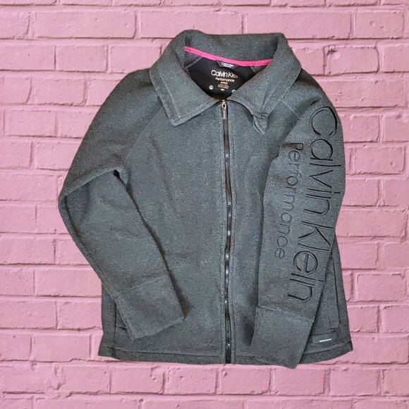 ❤️359 Calvin Klein Performance Dri Zip Up Fleece Jacket - Picture 12 of 12
